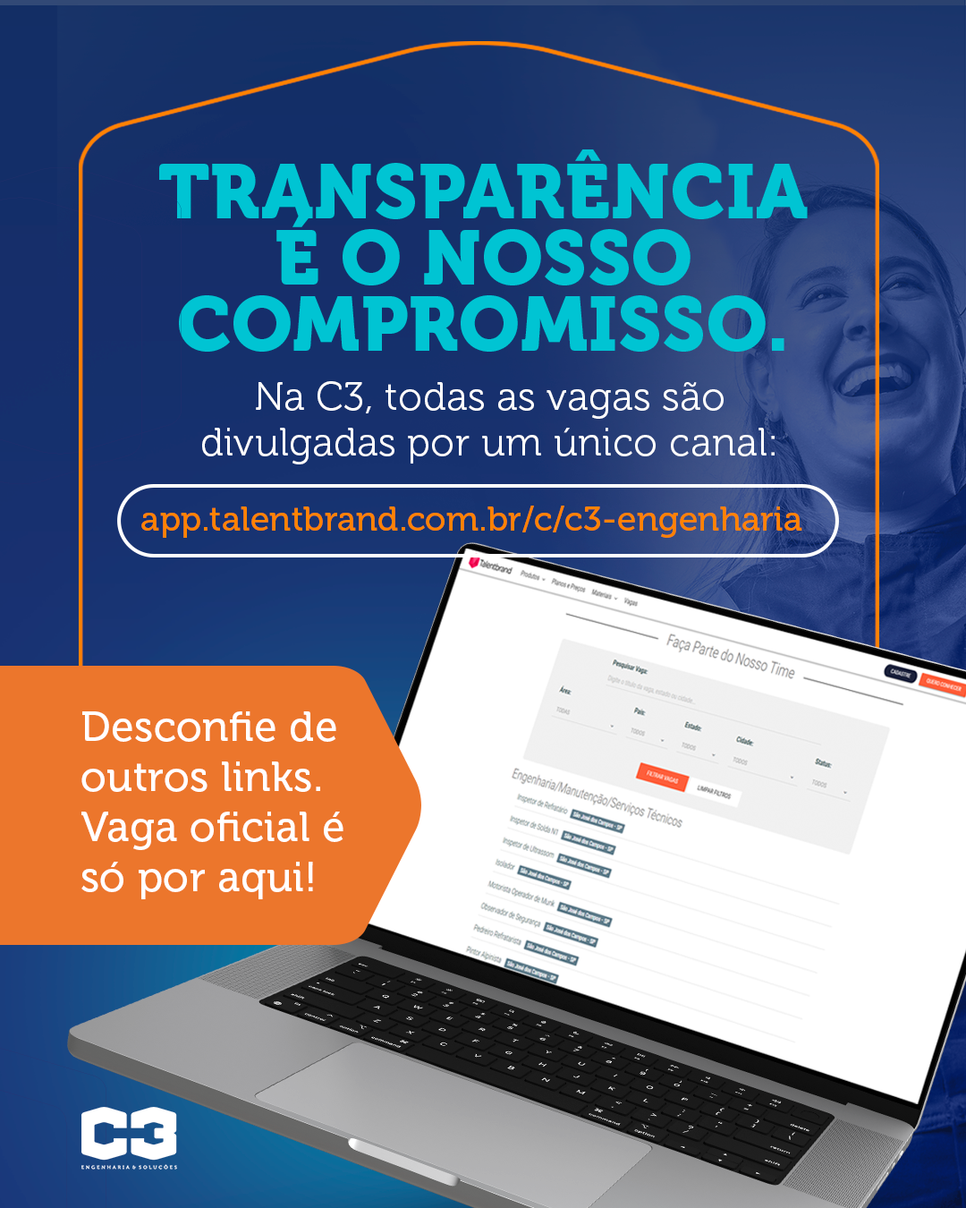 Transparência é o nosso compromisso
